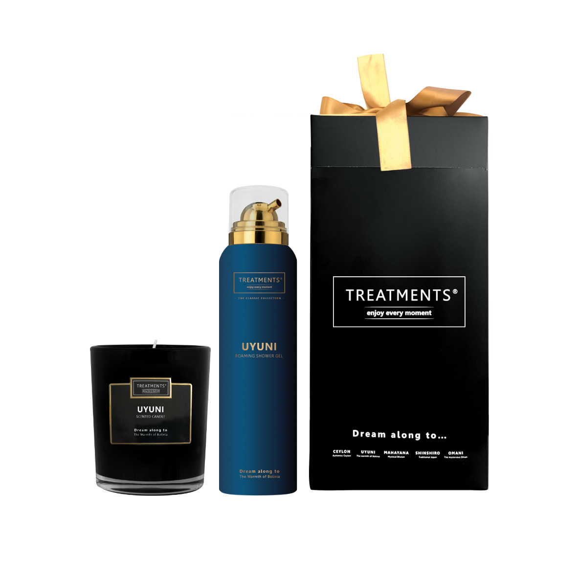Treatments® - Geschenkbox Duschschaum &amp; Kerze - Uyuni