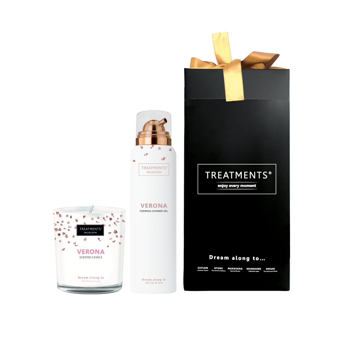Treatments® - Geschenkbox Duschschaum &amp; Kerze - Verona