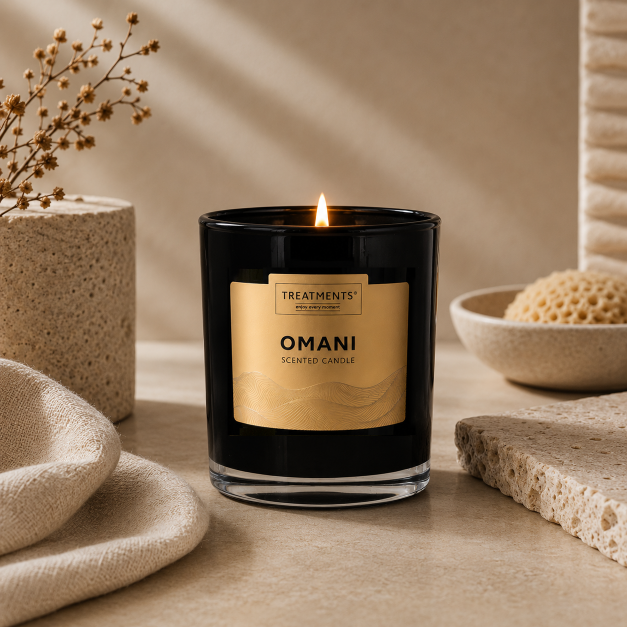 Treatments® - Geschenkbox Duftkerze - Omani - 380 Gramm