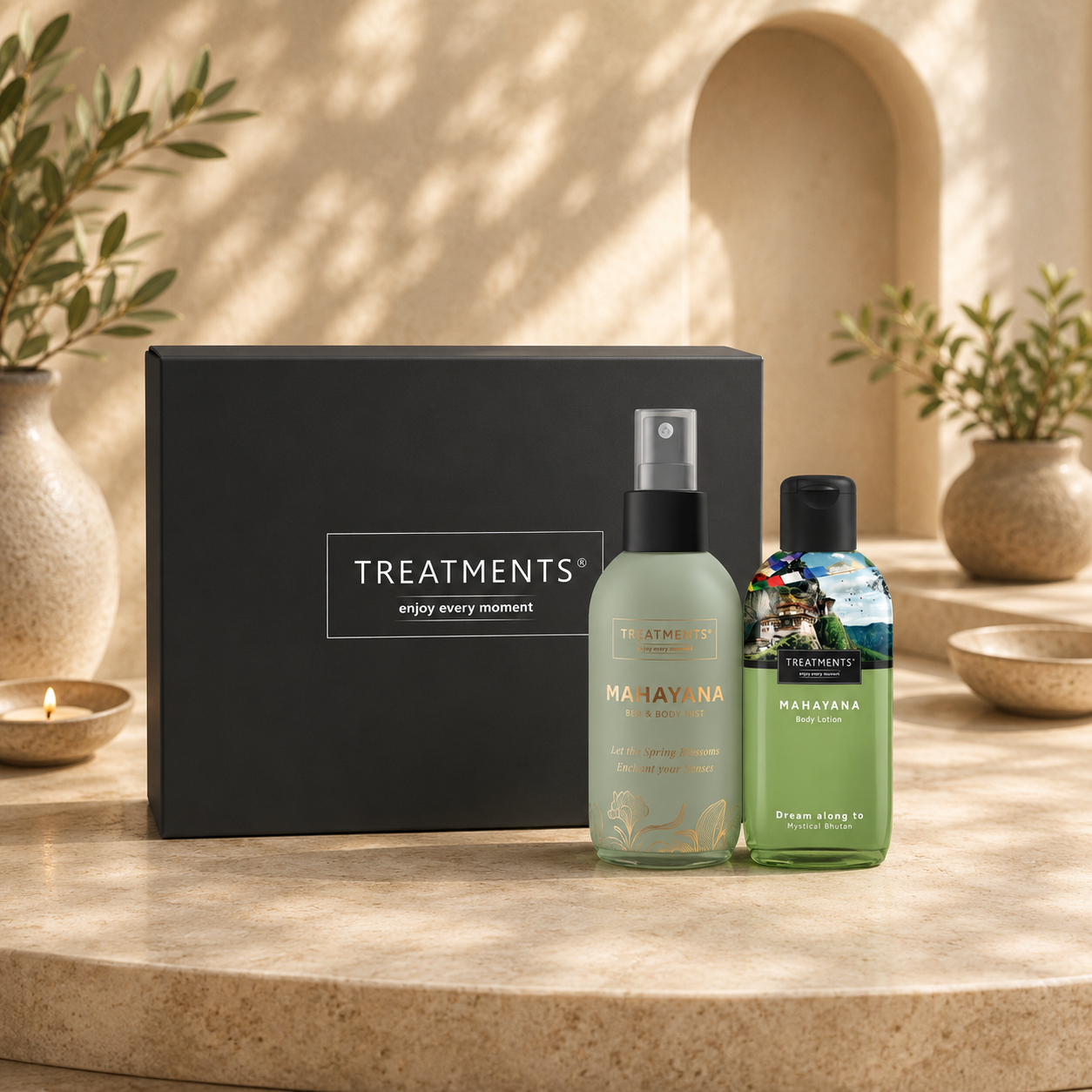 Treatments® - Geschenkbox Körper &amp; Duft (2 Stück im Briefkasten) - Mahayana